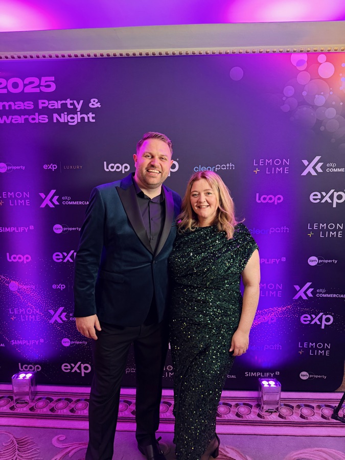 Michael and Chrissie at the eXp UK awards night